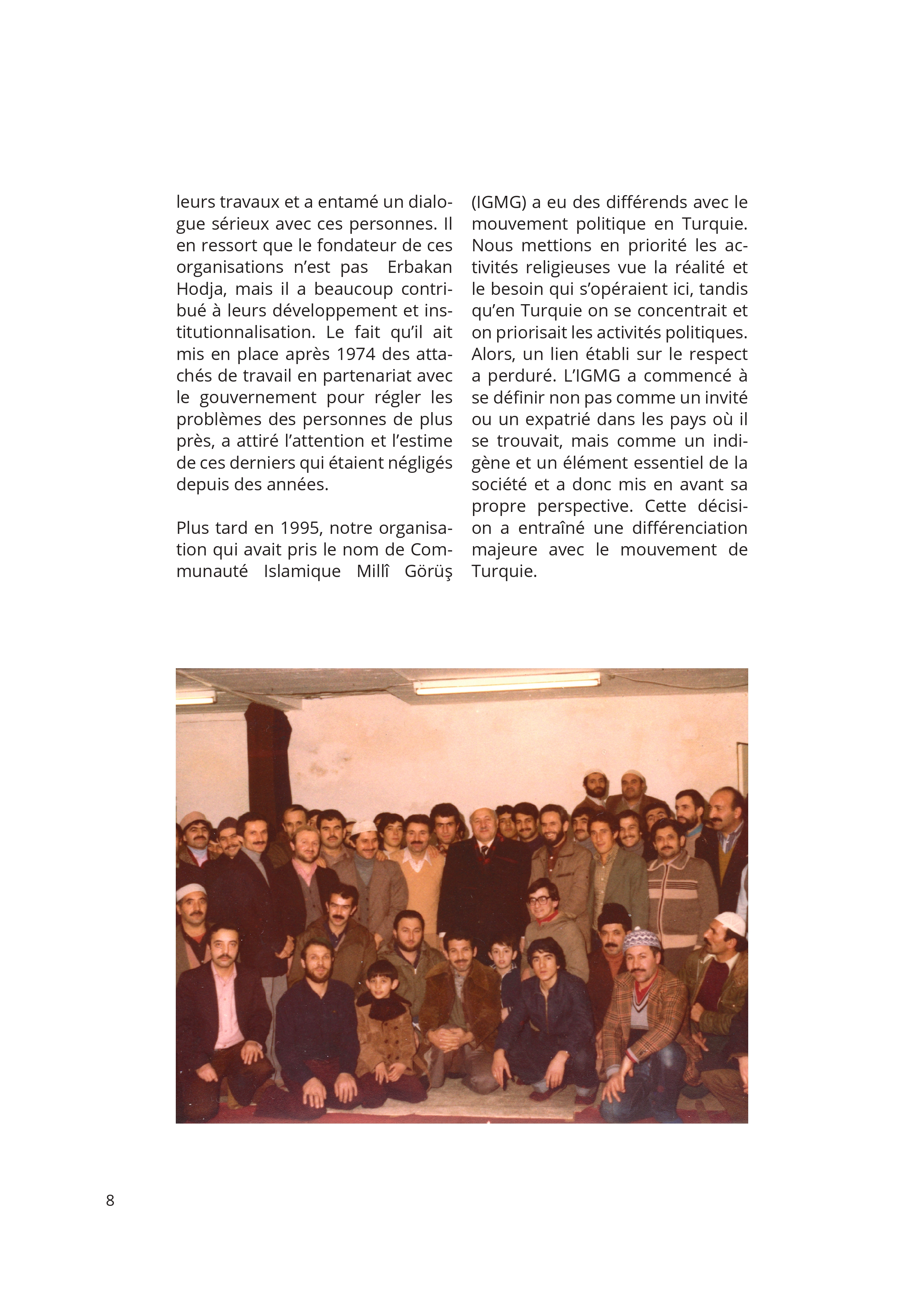 Le Passé et le Présent de l'IGMG/CIMG